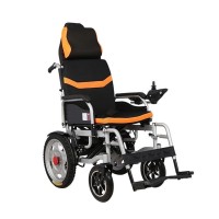 ЗНИЖКА+ Складана електрична коляска для інвалідів з підголовником MIRID D6036C. Літієва батарея – 20аг.