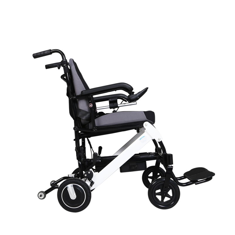 ЗНИЖКА+ Легка складана електрична коляска для інвалідів MIRID D6033. Надміцний алюміній.