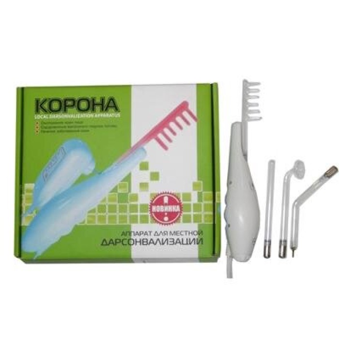 ЗНИЖКА+ Апарат Дарсонваль преміум класу "Корона-05" в коробці (4 електроди)